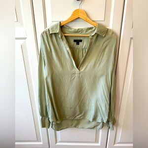 J Crew Eco Cupro Popover Top